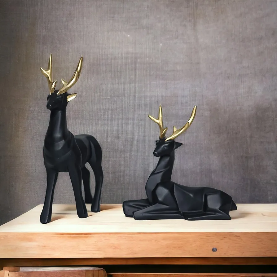 Acrylic Deer showpiece (Set of 2)