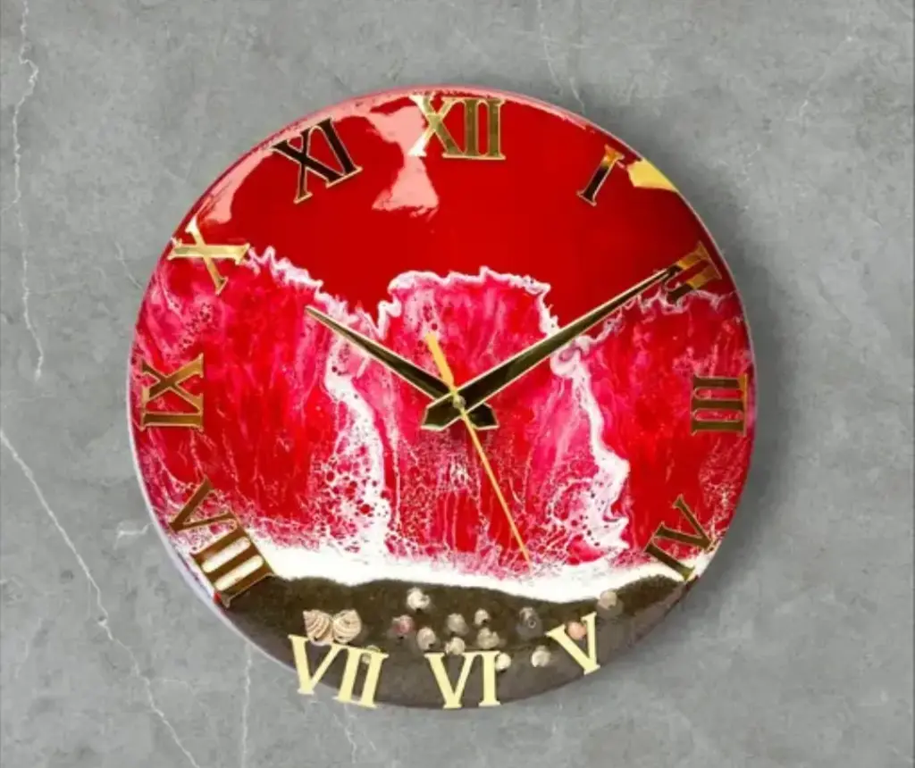 Decorative resin wall clock