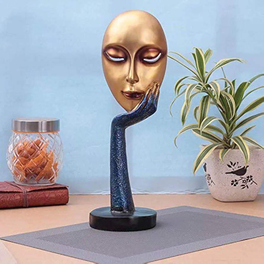 Lady face table decor