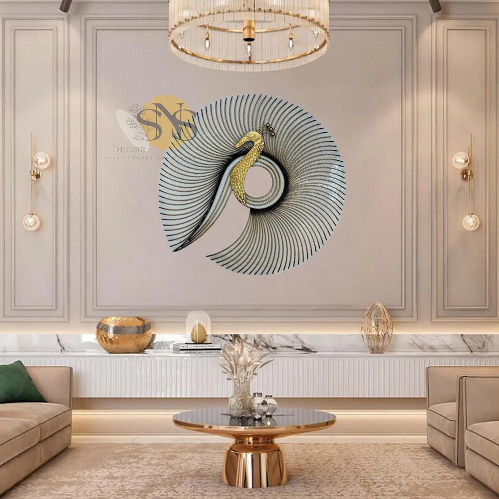 Peacock legend Metal wall art