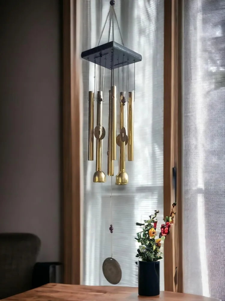 Golden wind chimes