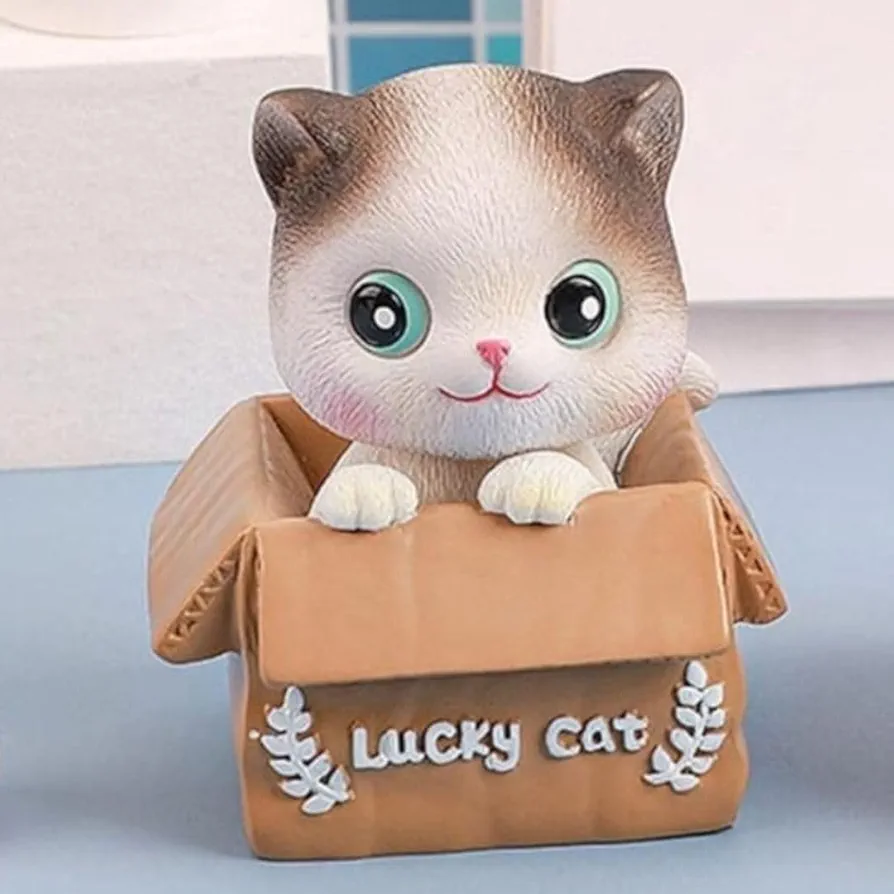 Lucky cat bobblehead decor